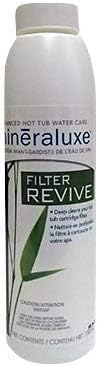 Dazzle Mineraluxe Filter Revive (600 mL) Hot Tub Cartridge Filter Cleaner (SKU DML09536)