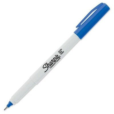 Sharpie Permanent Markers, Ultra Fine Point, Black, 2 Markers(37161)