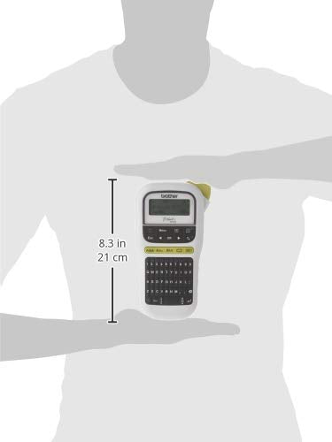 Brother PTH110 Easy, Portable Label Maker-Handheld Labeller, Black/White (190" (W) x 104" (D) x 286" (H))