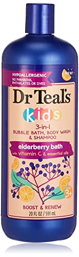 Dr Teal's Kids 3 in 1 Elderberry Bubble Bath