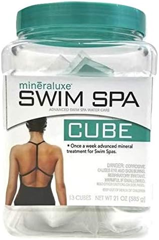 Dazzle Mineraluxe Swim Spa Cube (13 Cubes - 585 g) Weekly Advanced Mineral Treatment for Swim Spas (SKU MSS25011)