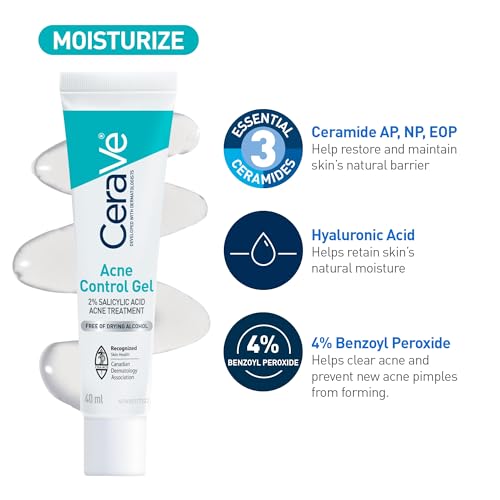 CeraVe 4% Benzoyl Peroxide ACNE Treatment Foaming Cleanser Face & Body Wash, with Hyaluronic Acid and Niacinamide. Helps Clear Acne Pimples and prevent breakouts. Gentle Gel, Fragrance-Free, 150ML