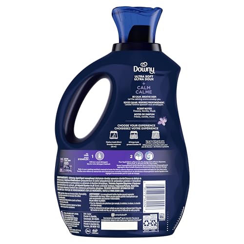 Downy Ultra Soft Fabric Softener Liquid, Calm, Lavender and Vanilla Bean, 2.76L