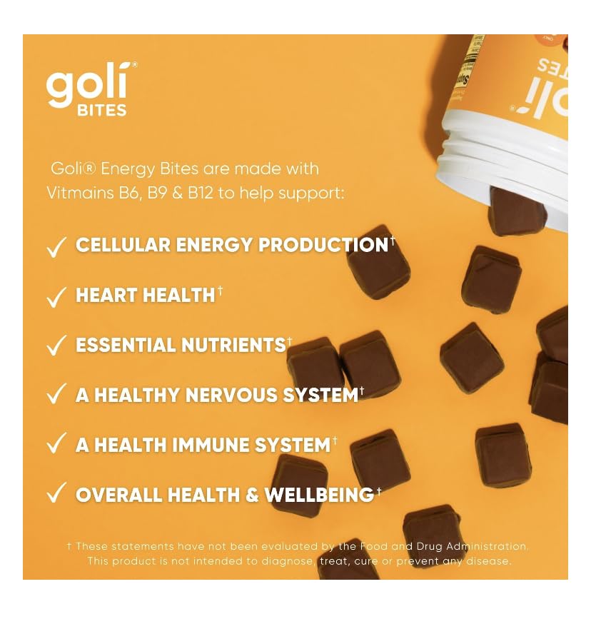 Goli Nutritional Supplement, Multi Vitamin Chewable Bites - 30 Count - Milk Chocolate Vanilla Cocoa Flavor 10+ Vitamins & Nutrients for Overall Health & Wellbeing, Immune, Nervous System Support