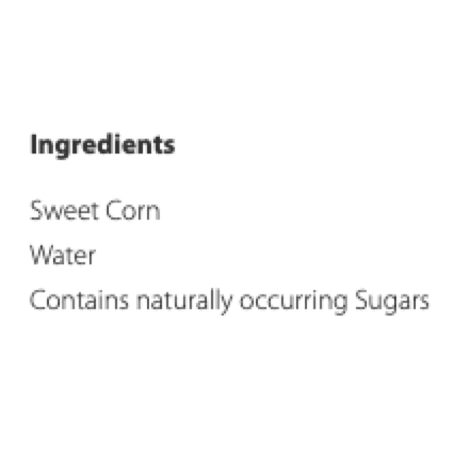 Green Giant Naturally Sweet Sweetcorn No Added Salt (4x198g)