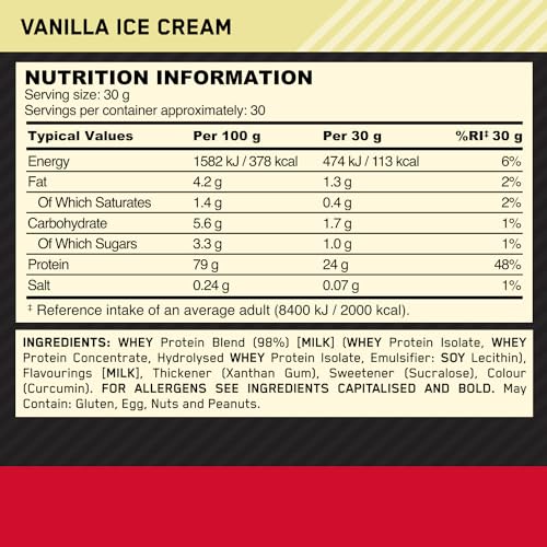 Optimum Nutrition Gold Standard 100% Whey Protein Powder, 2.270g - Extreme Milk Chocolate - 70 servings (packaging may vary)