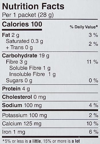 Quaker Maple & Brown Sugar Flavour Instant Oatmeal, 18 Packets, 774g