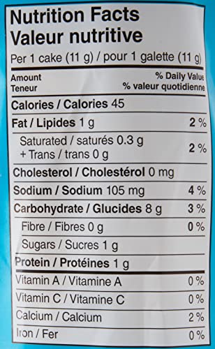 Quaker Crispy Minis White Cheddar Flavour Large Brown Rice Cakes, Multi-Pack, 140g (Pack of 12)