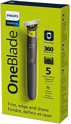 Philips OneBlade 360 Face & Body, Wet & Dry, Trim, Edge & Shave with the 5-in-1 Adjustable Comb and Body Comb, QP2834/20