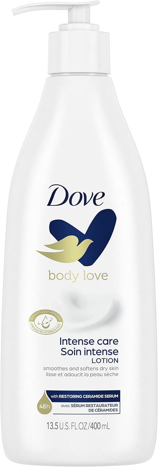 Dove Body Love Body Lotion moisturizer for dry and rough skin Intense Care softens and smooths skin