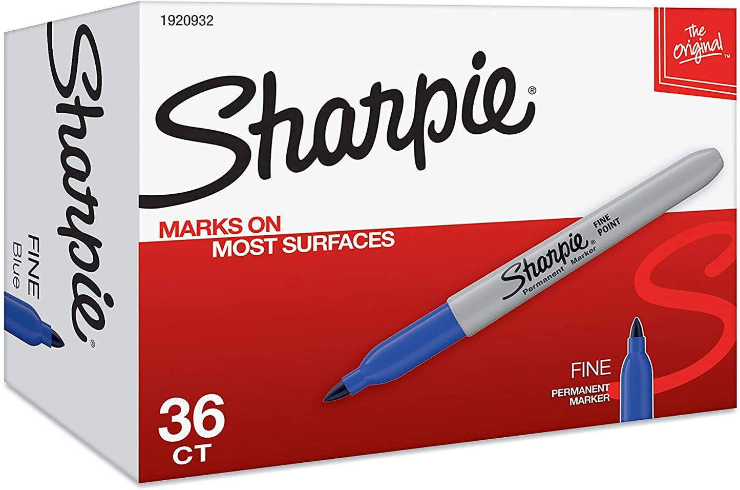 Sharpie Permanent Markers, Fine Point, Black, 36 Count - (New)