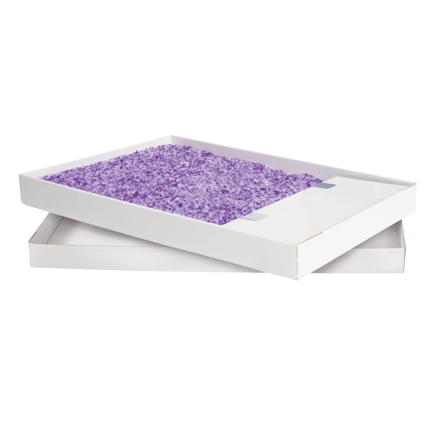 PetSafe ScoopFree Crystal Litter Tray Refills Lavender Crystals, 3-Pack Disposable Tray Includes Leak Protection & Low Tracking Litter Absorbs Odors on Contact,(PAC00-16689)