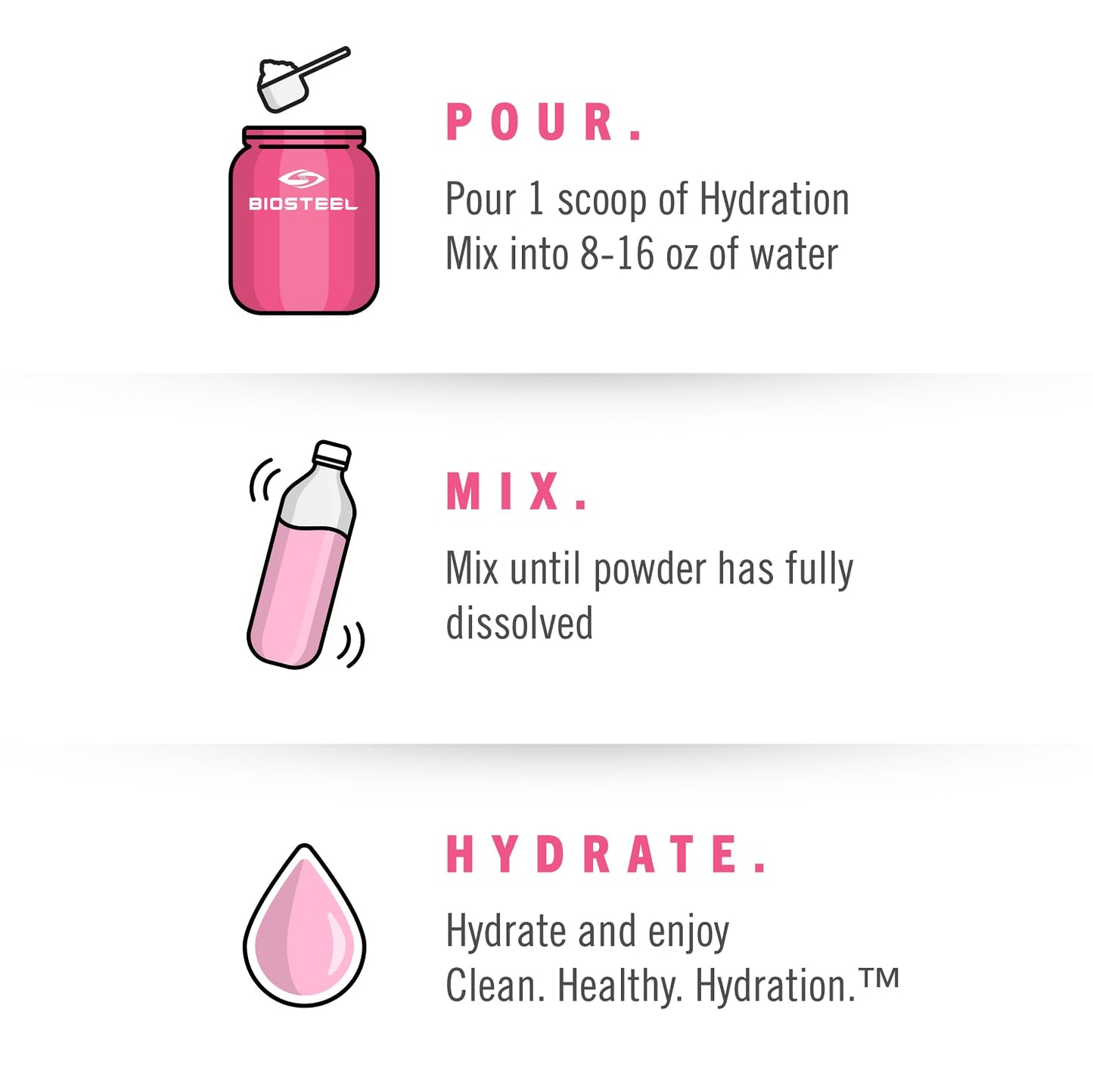 BioSteel Sports Hydration Mix, Great Tasting Hydration with Zero Sugar, and No Artificial Flavours or Preservatives, Watermelon Flavour, 100 Servings per Tub