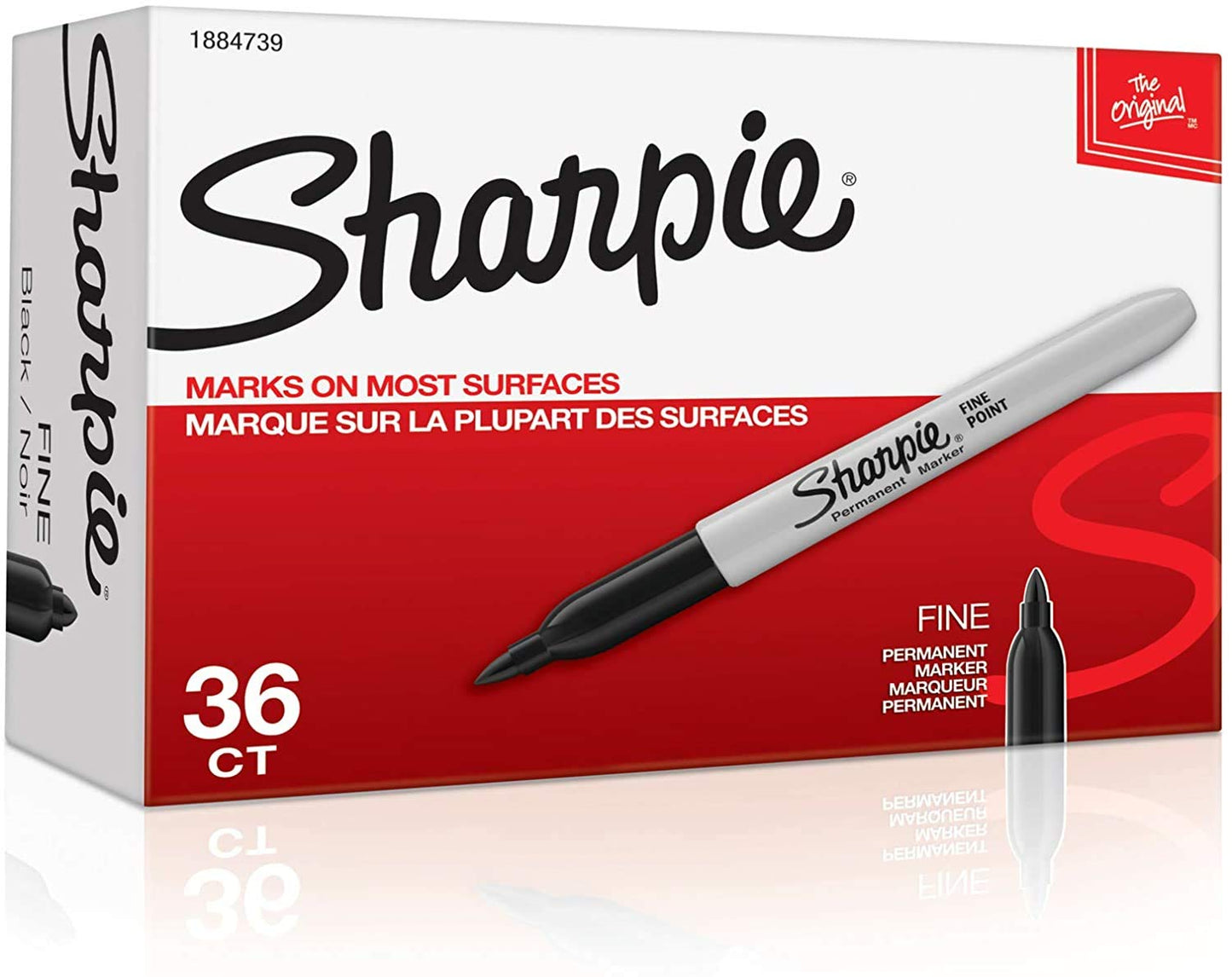 Sharpie Permanent Markers, Fine Point, Black, 36 Count - (New)