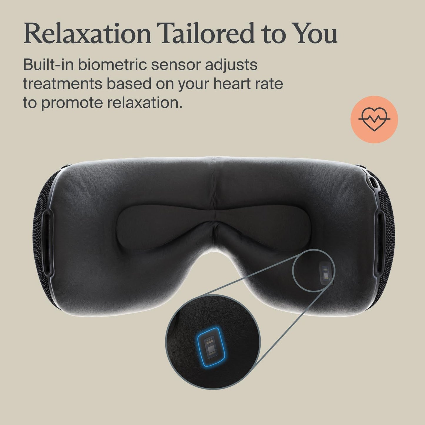 Therabody SmartGoggles 2.0 Heated Eye Mask & Eye Massager - Blackout Sleep Mask & Temple Massage for Personalized Relaxation, Stress Relief & Headache Relief