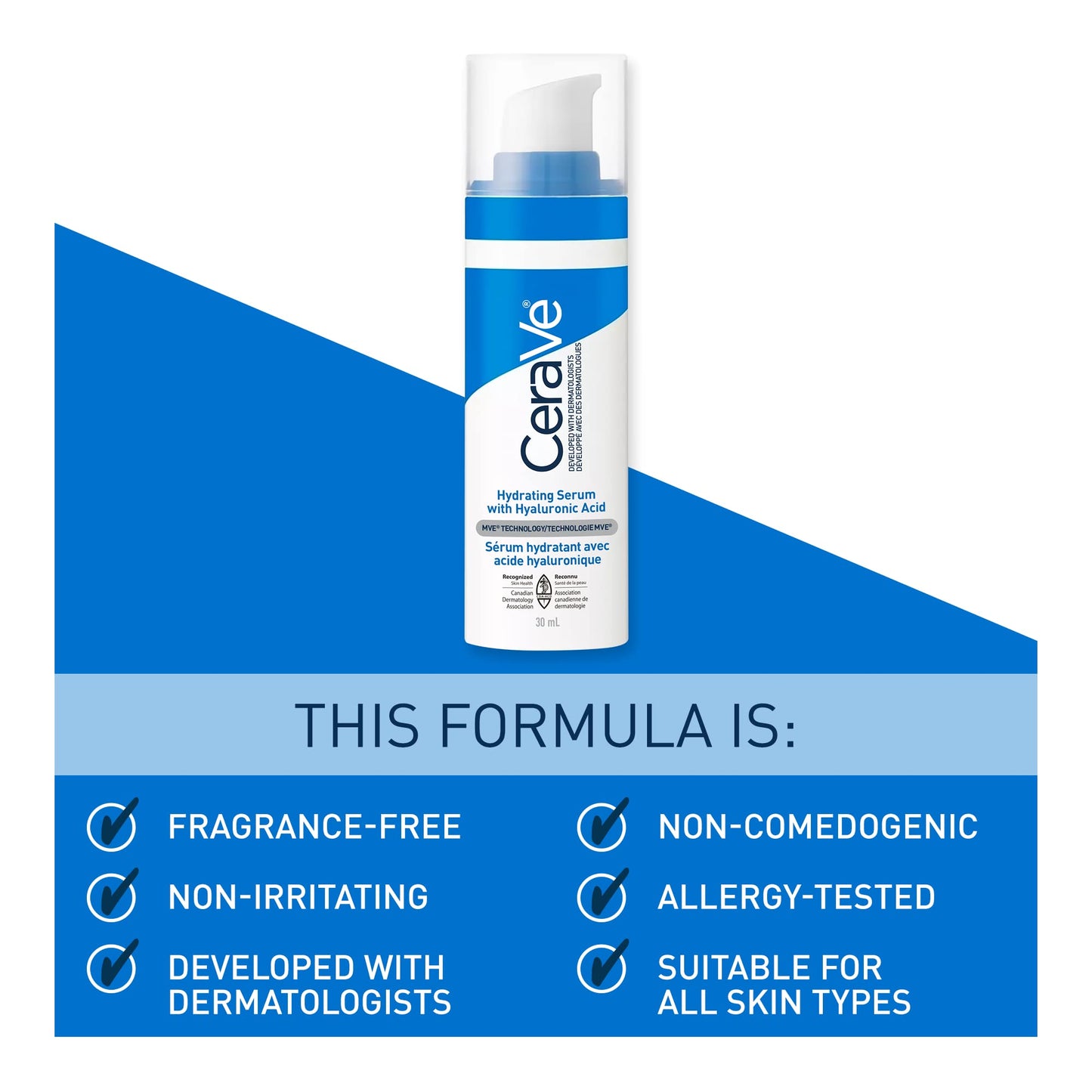 CeraVe Moisturizing Lotion, Daily Lightweight Lotion with Hyaluronic Acid & Ceramides for Women and Men. Suitable for Dry & Sensitive Skin, Fragrance-Free, Non-Comedogenic & Allergy Tested, 473 mL