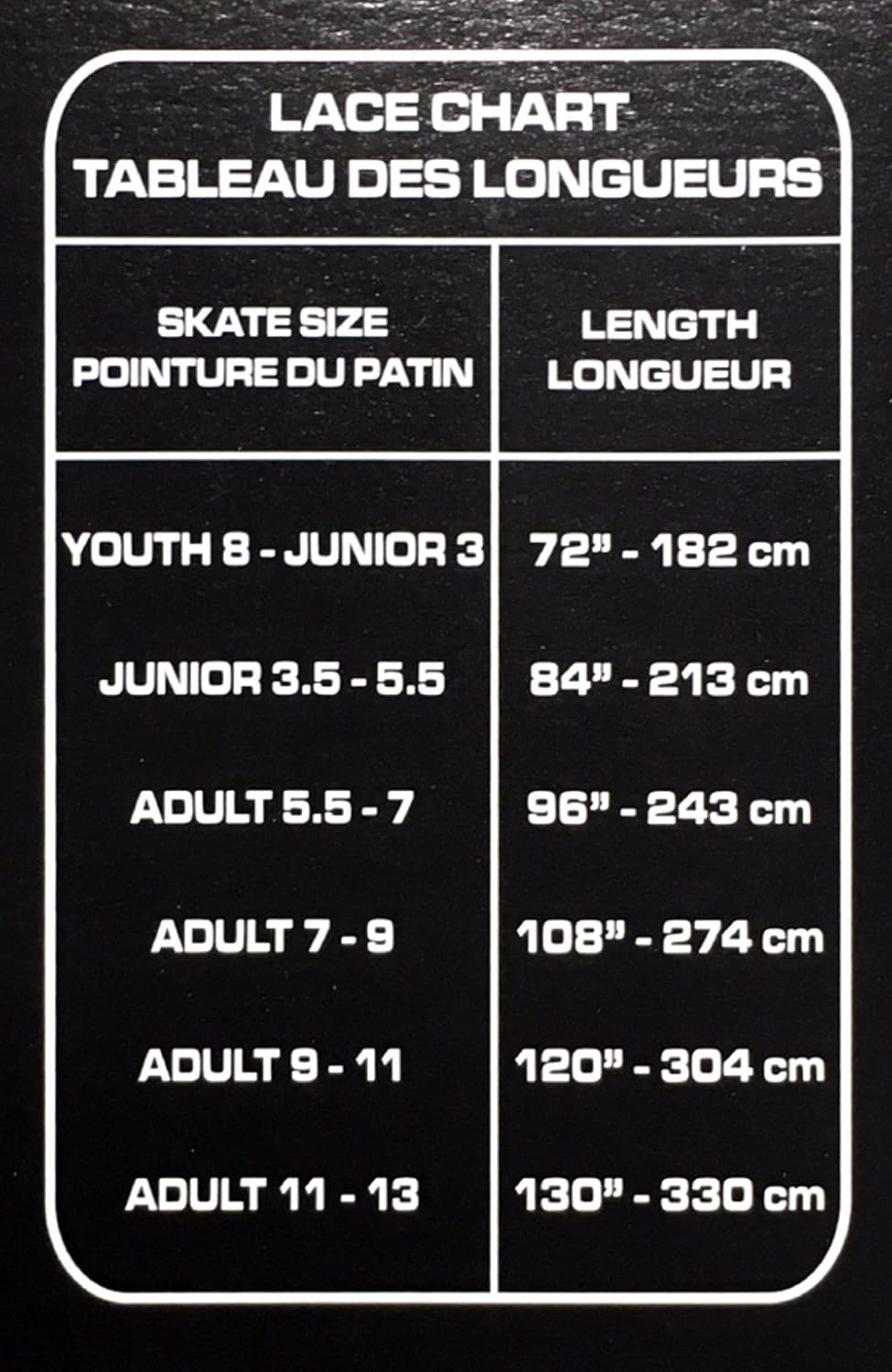 Elite Hockey Prolace Waxed Hockey Laces (Black, 96")