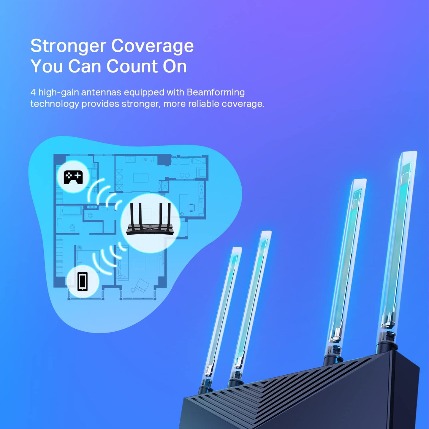 TP-Link AX1800 WiFi 6 Smart WiFi Router (Archer AX23) - Dual Band Gigabit Wireless Internet Router, OFDMA, Parental Controls, Long Range Coverage
