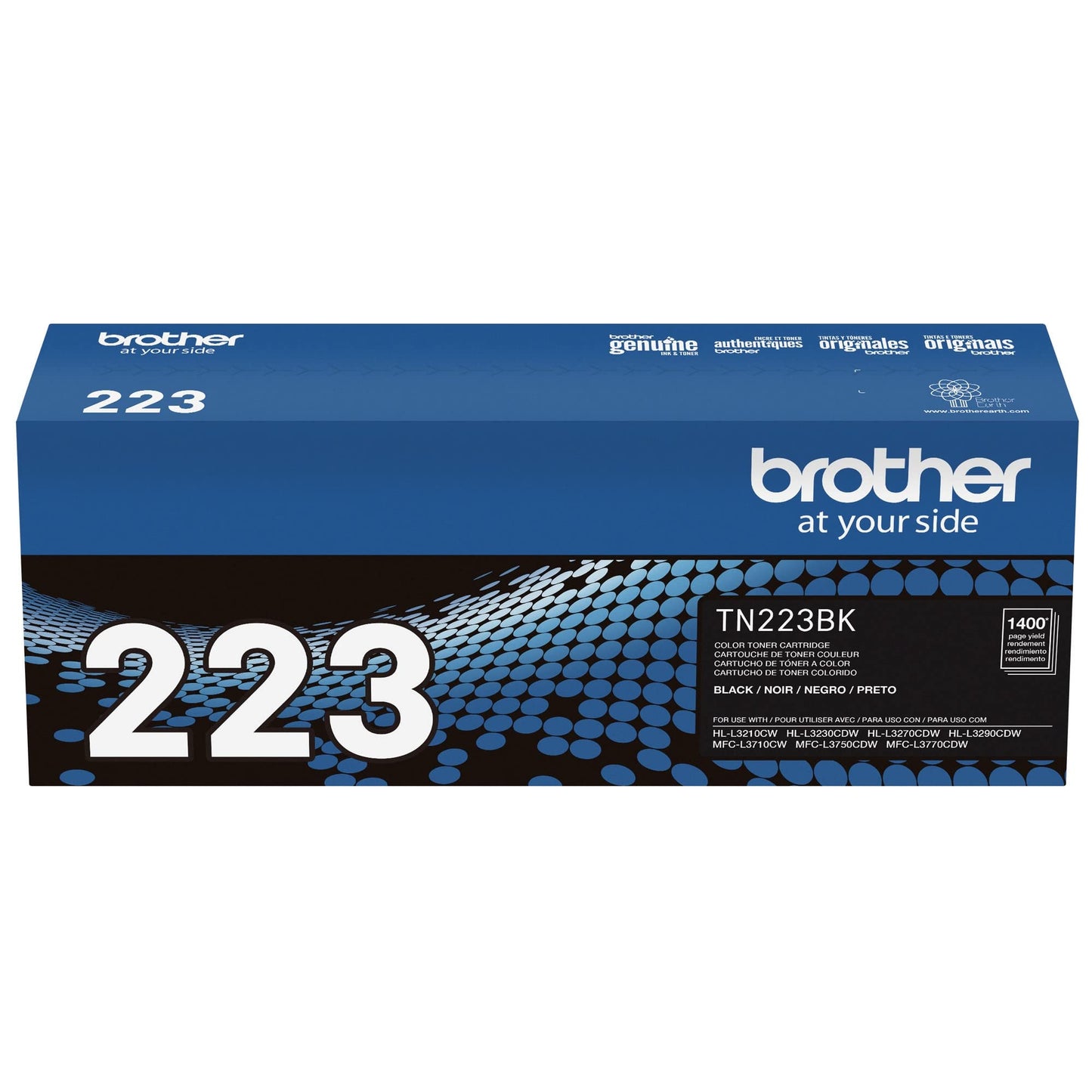 Brother TN227BK Laser Printer High Yield Toner Cartridge, Black TN227