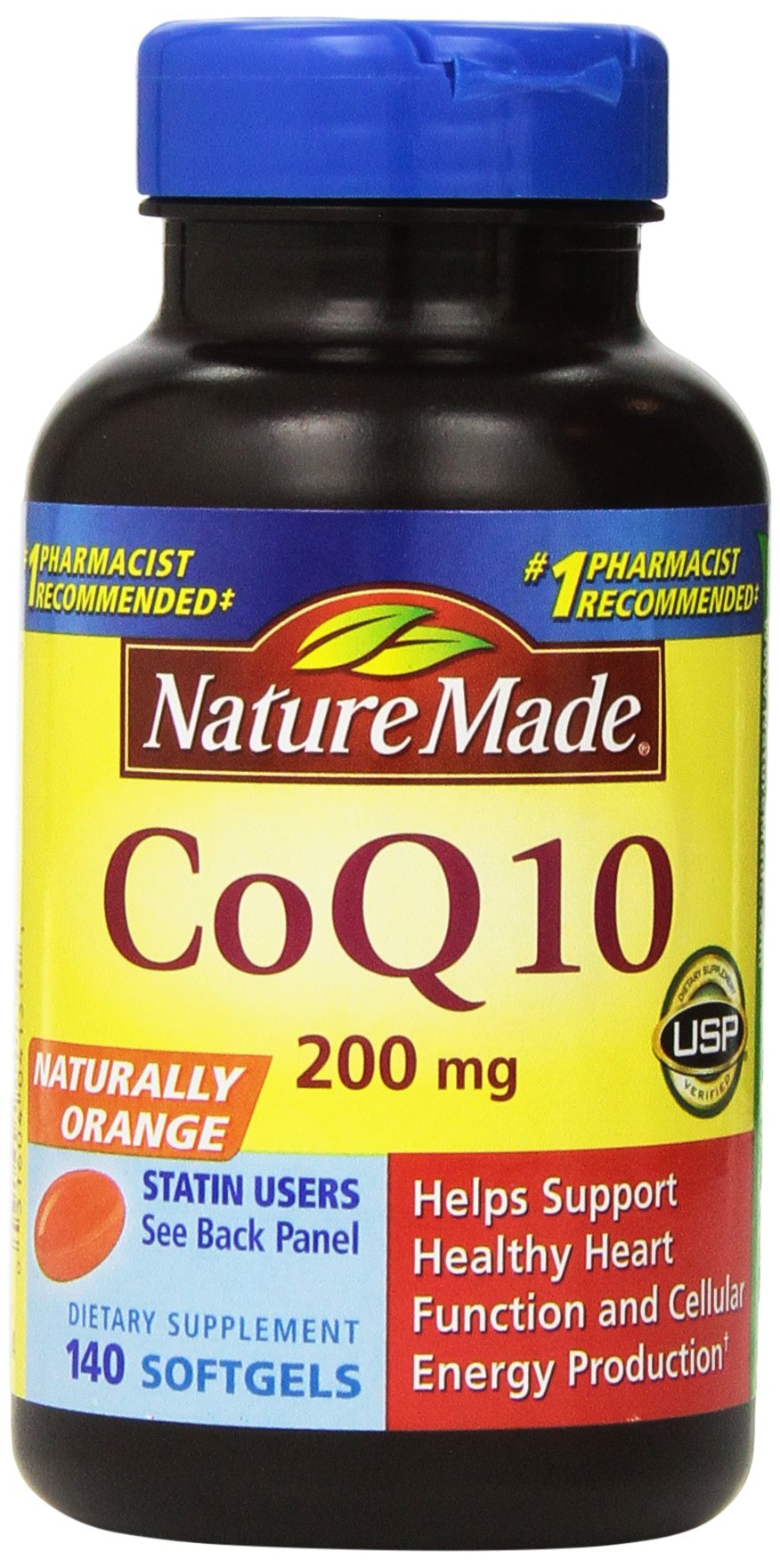 Nature Made CoQ10 200mg, Dietary Supplement for Heart Health Support, 105 Softgels, 105 Day Supply