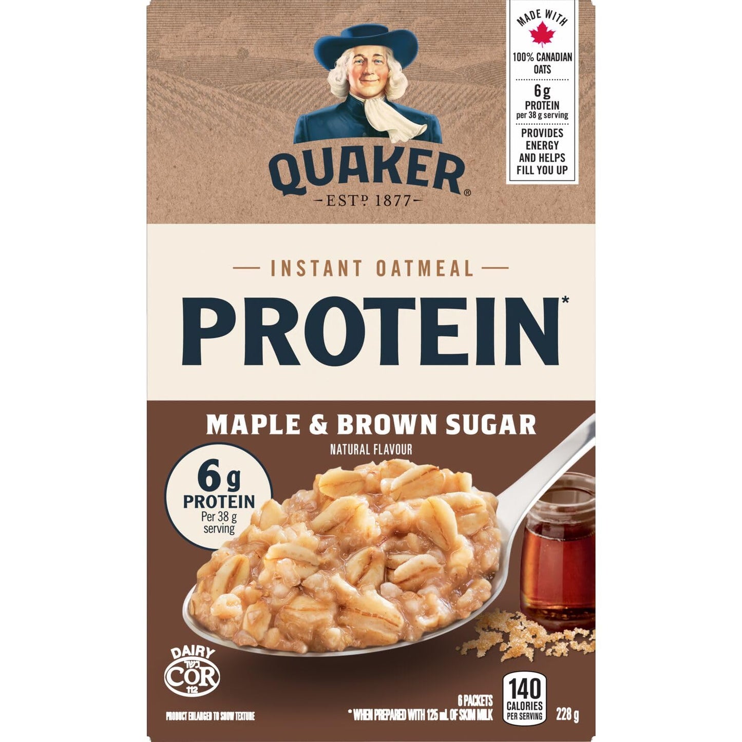 Quaker High Fibre Wild Berry Medley Instant Oatmeal, 8 Packets, 304g