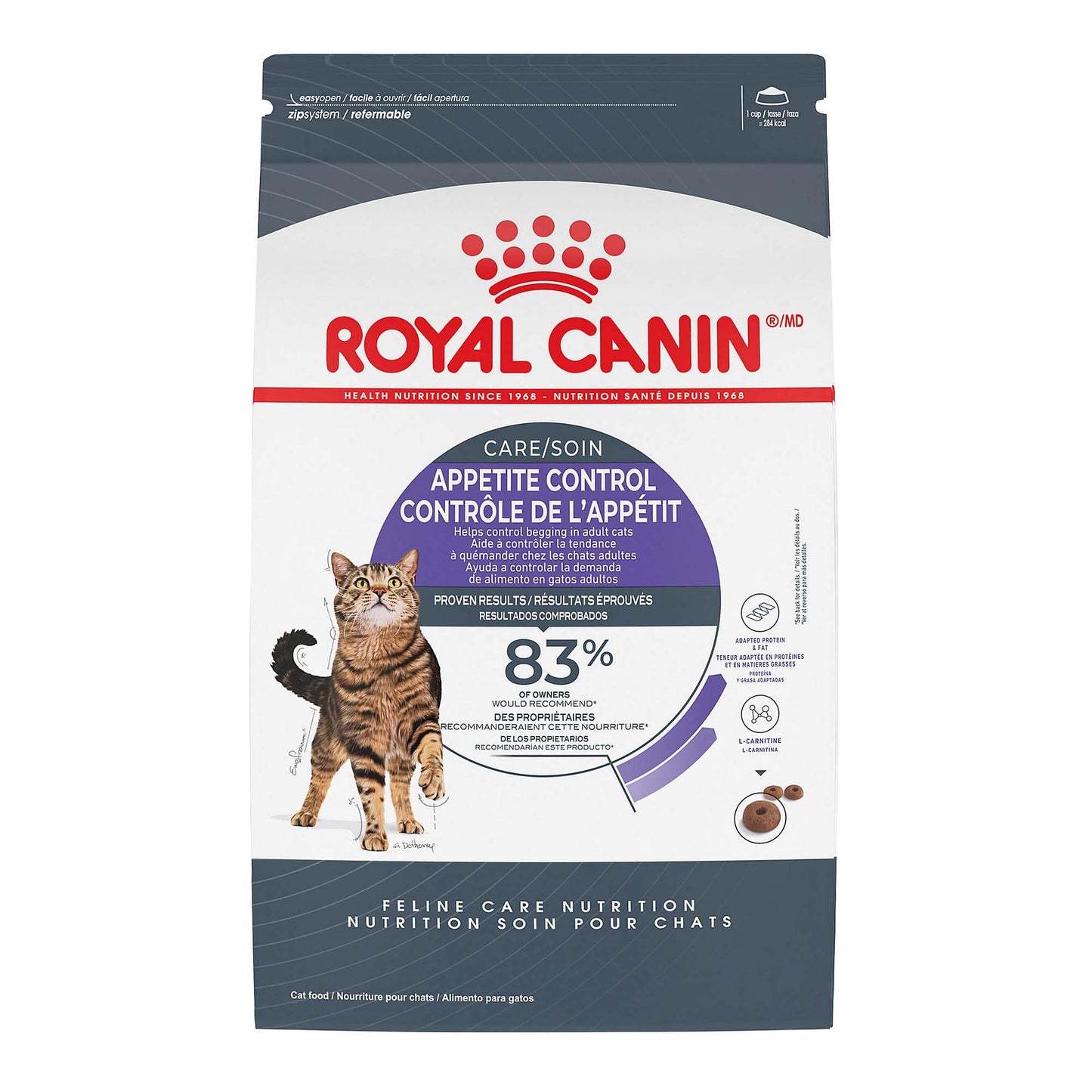 Royal Canin Feline Health Nutrition Spayed/Neutered Appetite Control Dry Cat Food, 2.5-Pound