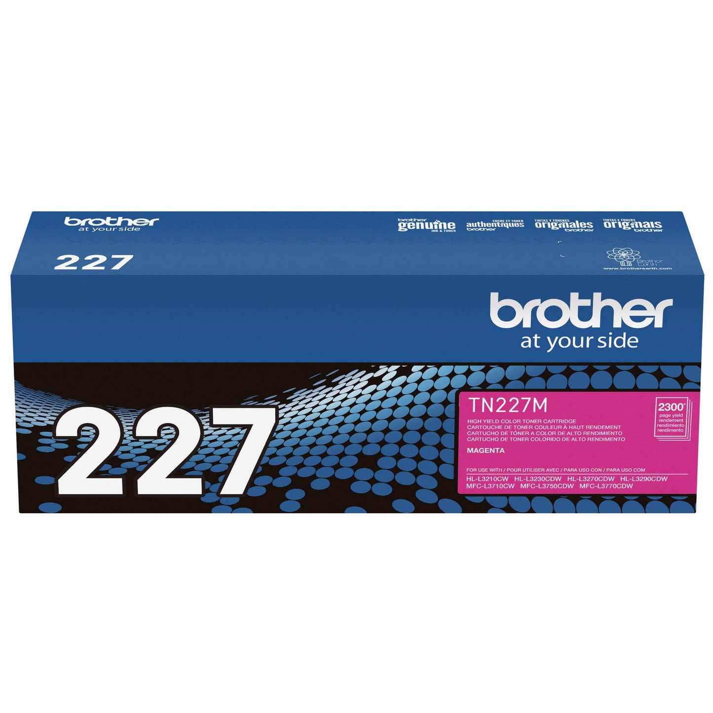 Brother TN227BK Laser Printer High Yield Toner Cartridge, Black TN227