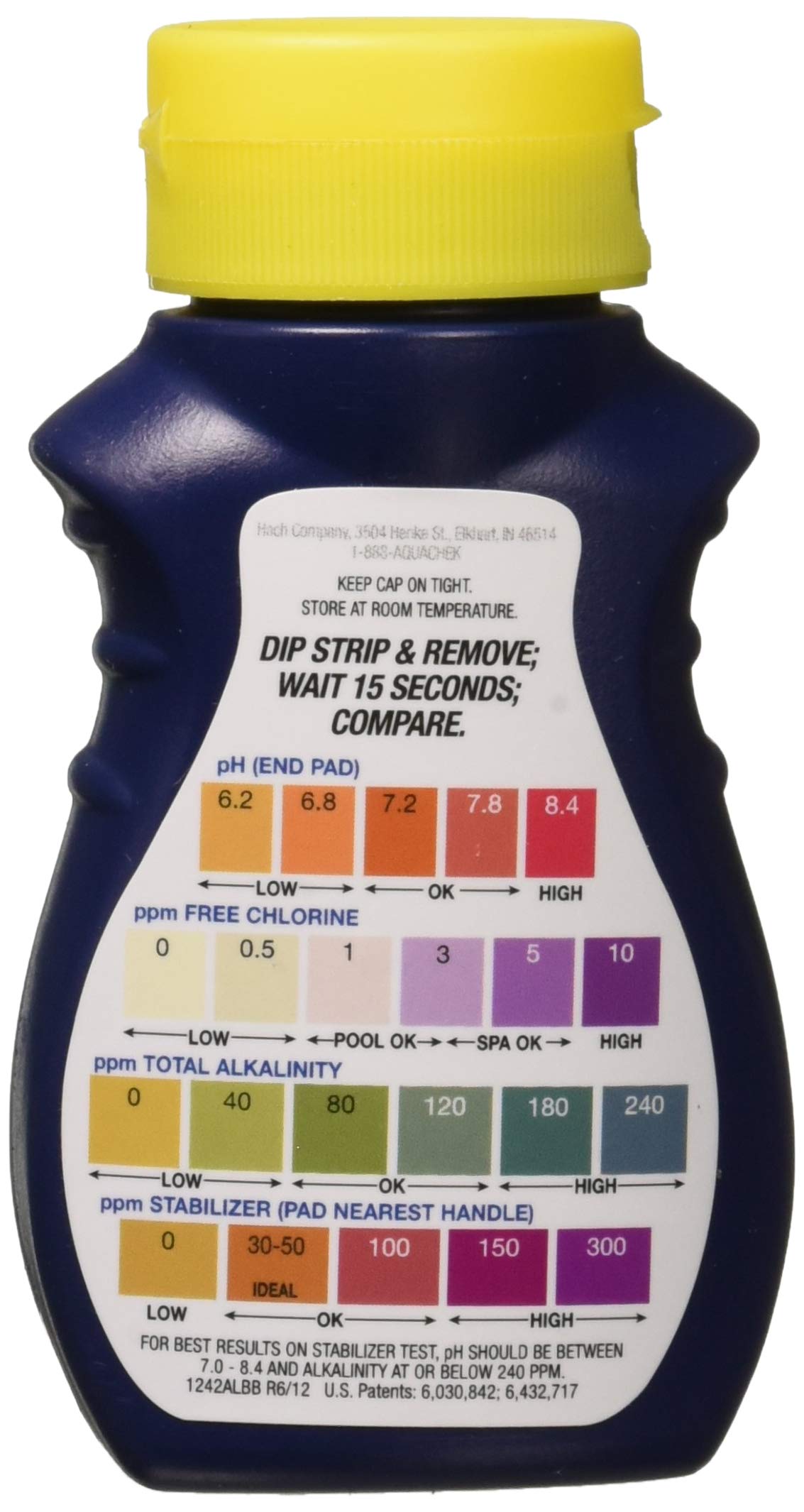 AquaChek 2 Red Swimming Pool Spa Test Kit Strips Bromine pH Alkalinity 50 Pack