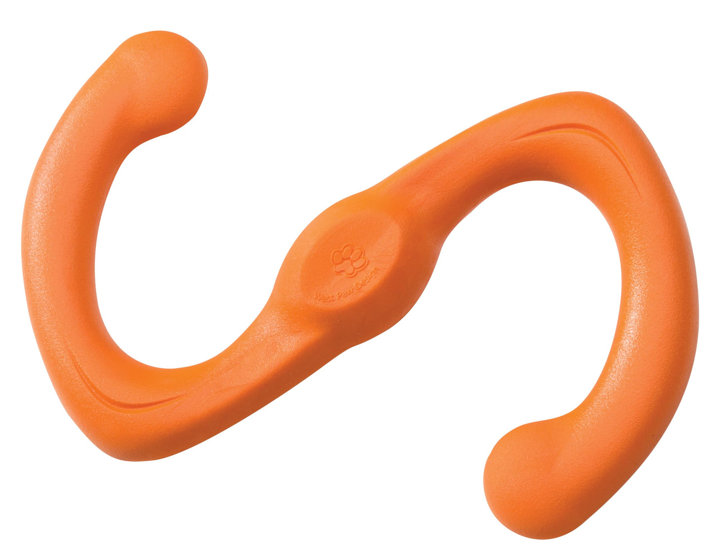 West Paw Zogoflex Bumi Interactive Tug of War Durable Dog Play Toy, 100% Guaranteed Tough, It Floats!, Made in USA, Large, Tangerine