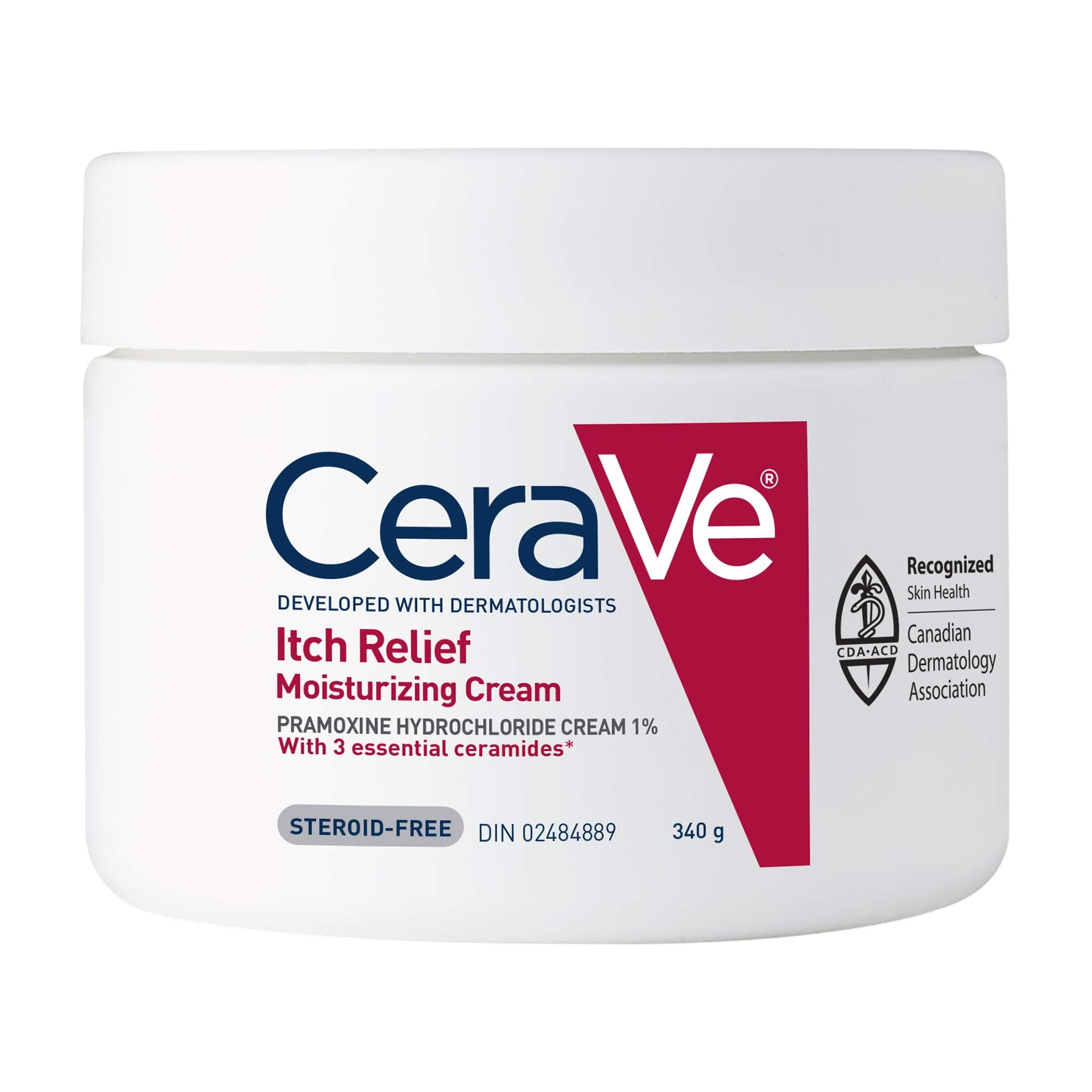 CeraVe Itchy Skin Relief Moisturizing Lotion. For Dry & Eczema-prone skin. Anti-itch cream for minor skin irritations, sunburn relief, insect bug bites & scrapes, 1% Pramoxine. Fragrance Free, 237ML