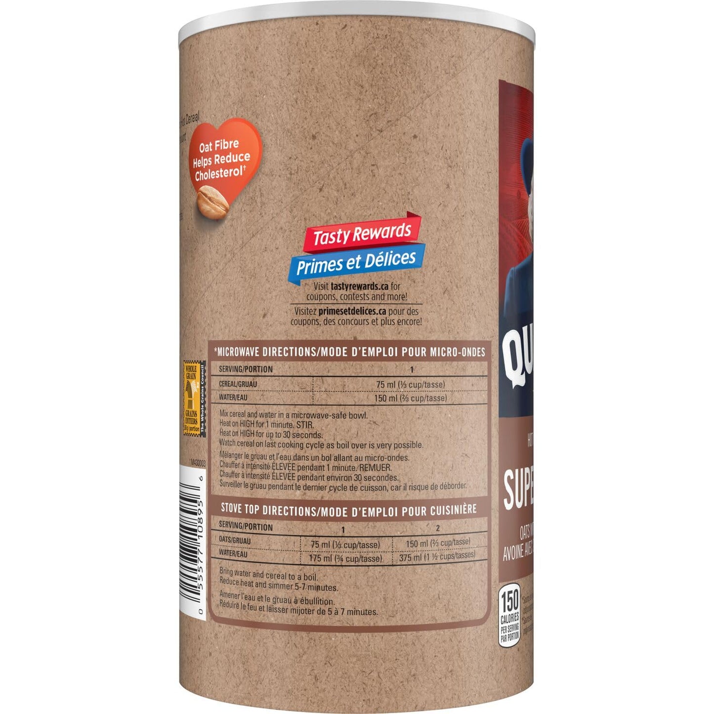Quaker High Fibre Wild Berry Medley Instant Oatmeal, 8 Packets, 304g