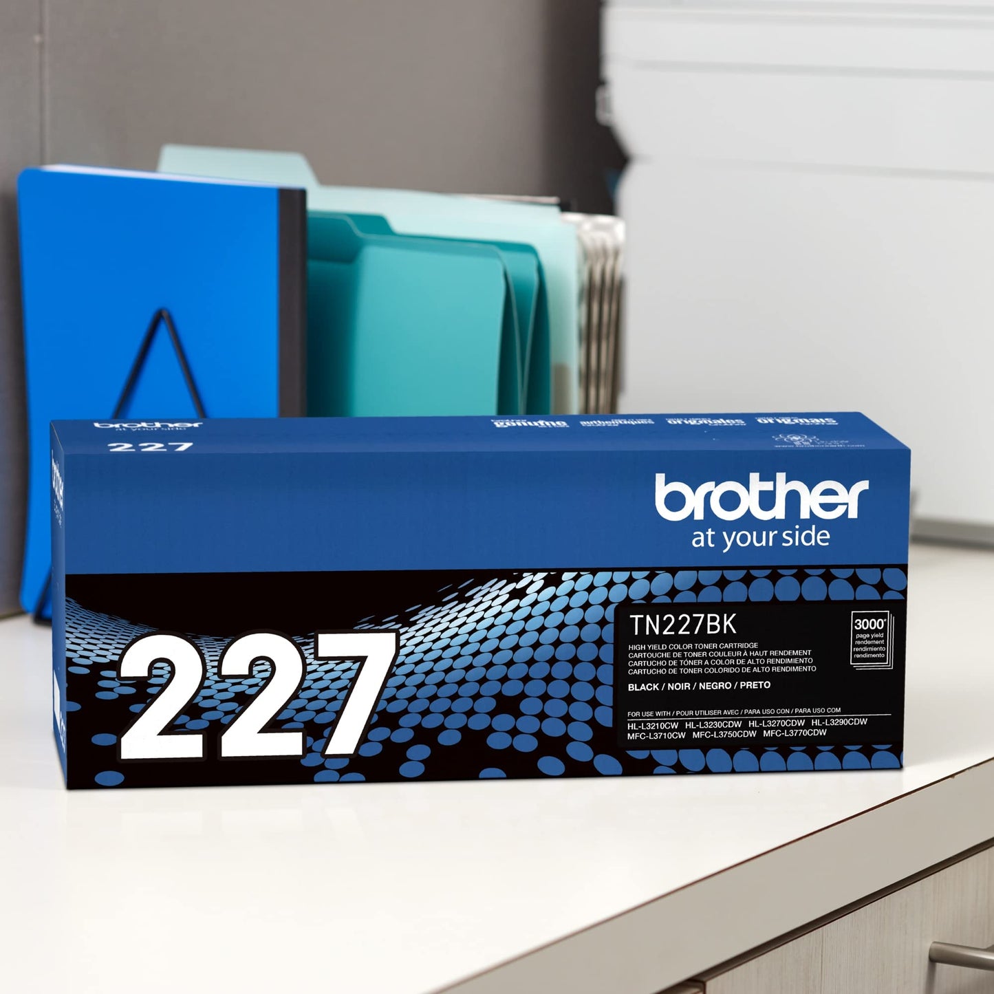 Brother TN227BK Laser Printer High Yield Toner Cartridge, Black TN227