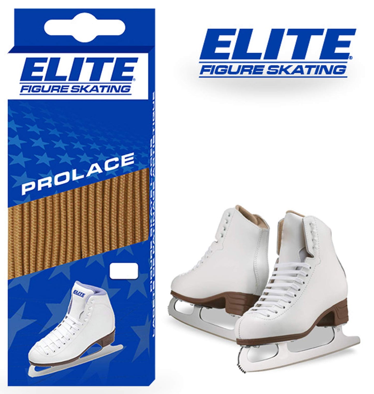 Elite Figure Skating, Figure Skate Laces, One Pair of Pro Lace Non-Waxed Laces (Size/Color Choice)