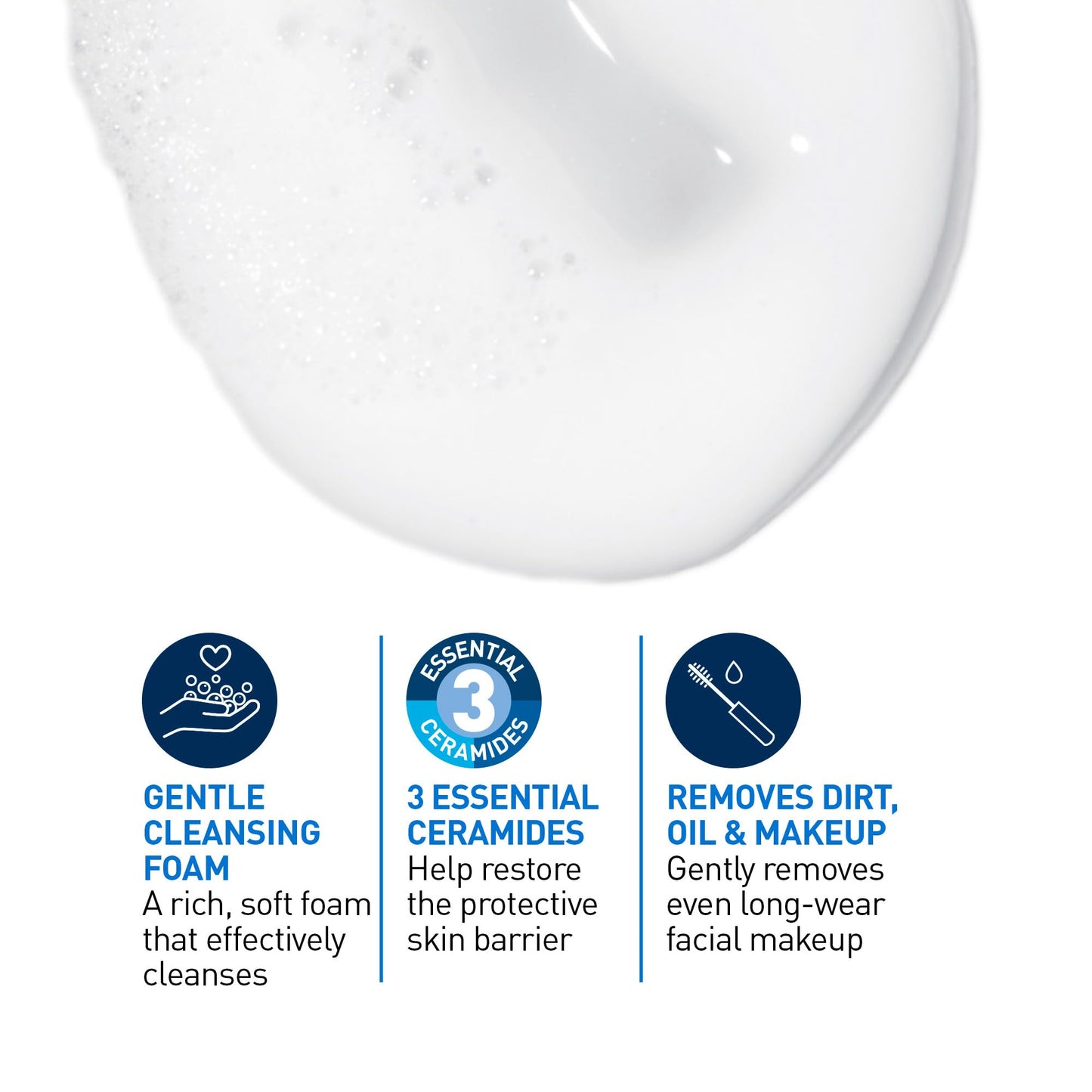 CeraVe Hydrating Cream-to-Foam Face Cleanser, One-Step Face Wash With Hyaluronic Acid & Amino Acid Complex, Gently Cleanses Skin, Non-Comedogenic, Fragrance-Free, Normal to dry skin, 562mL