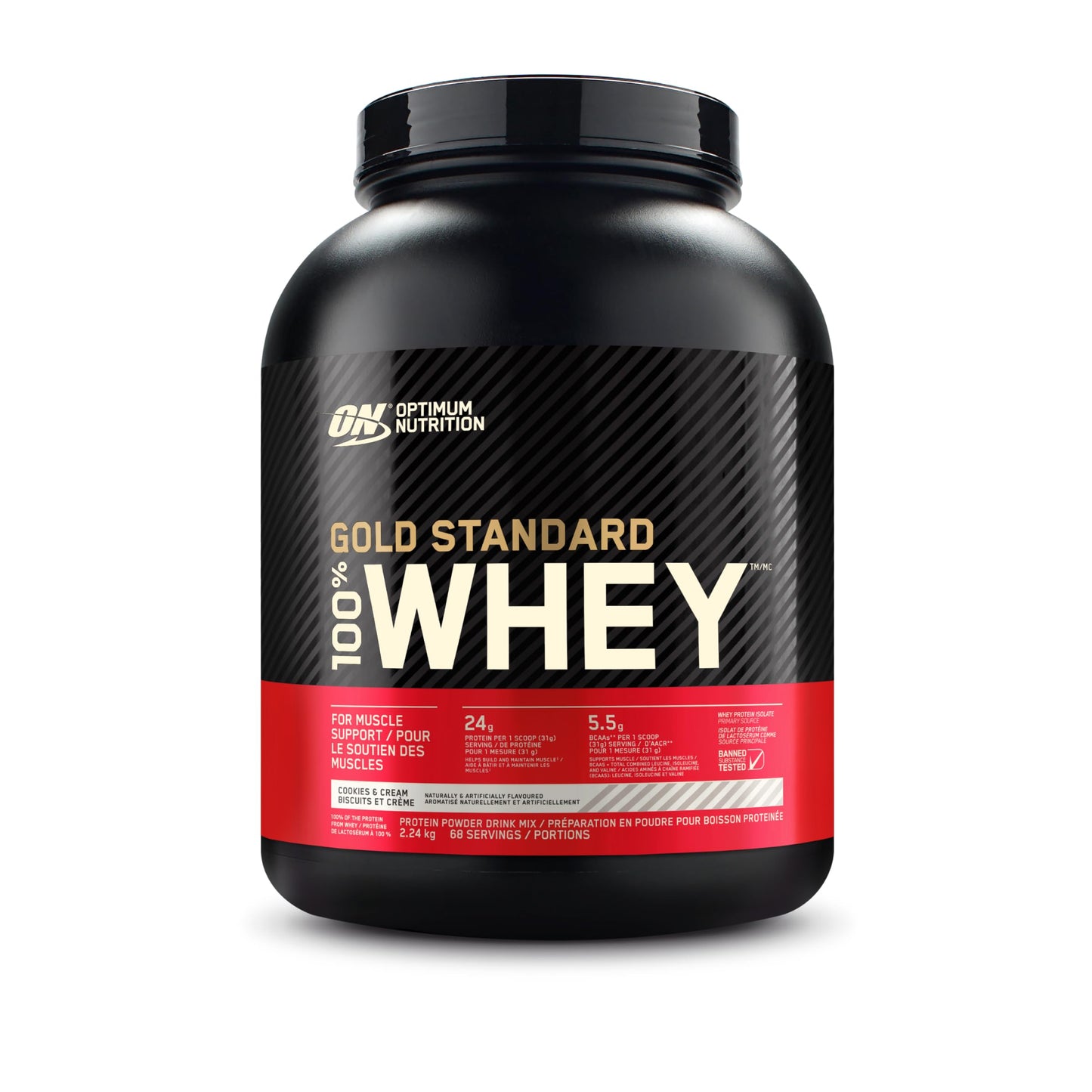 Optimum Nutrition Gold Standard 100% Whey Protein Powder, 2.270g - Extreme Milk Chocolate - 70 servings (packaging may vary)
