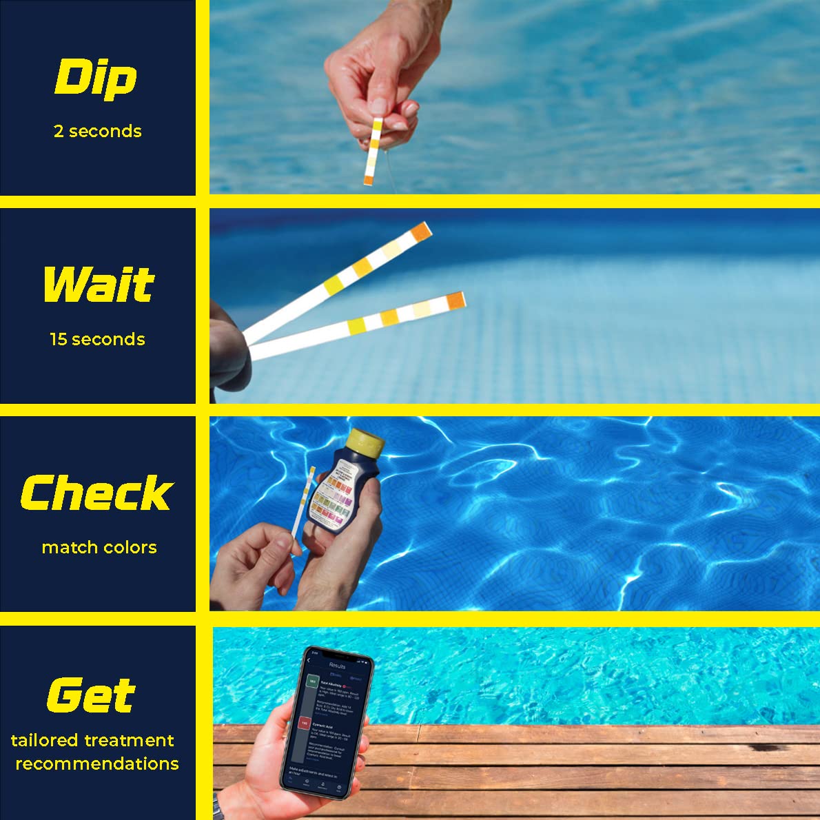 AquaChek 511244 Yellow Test Strips