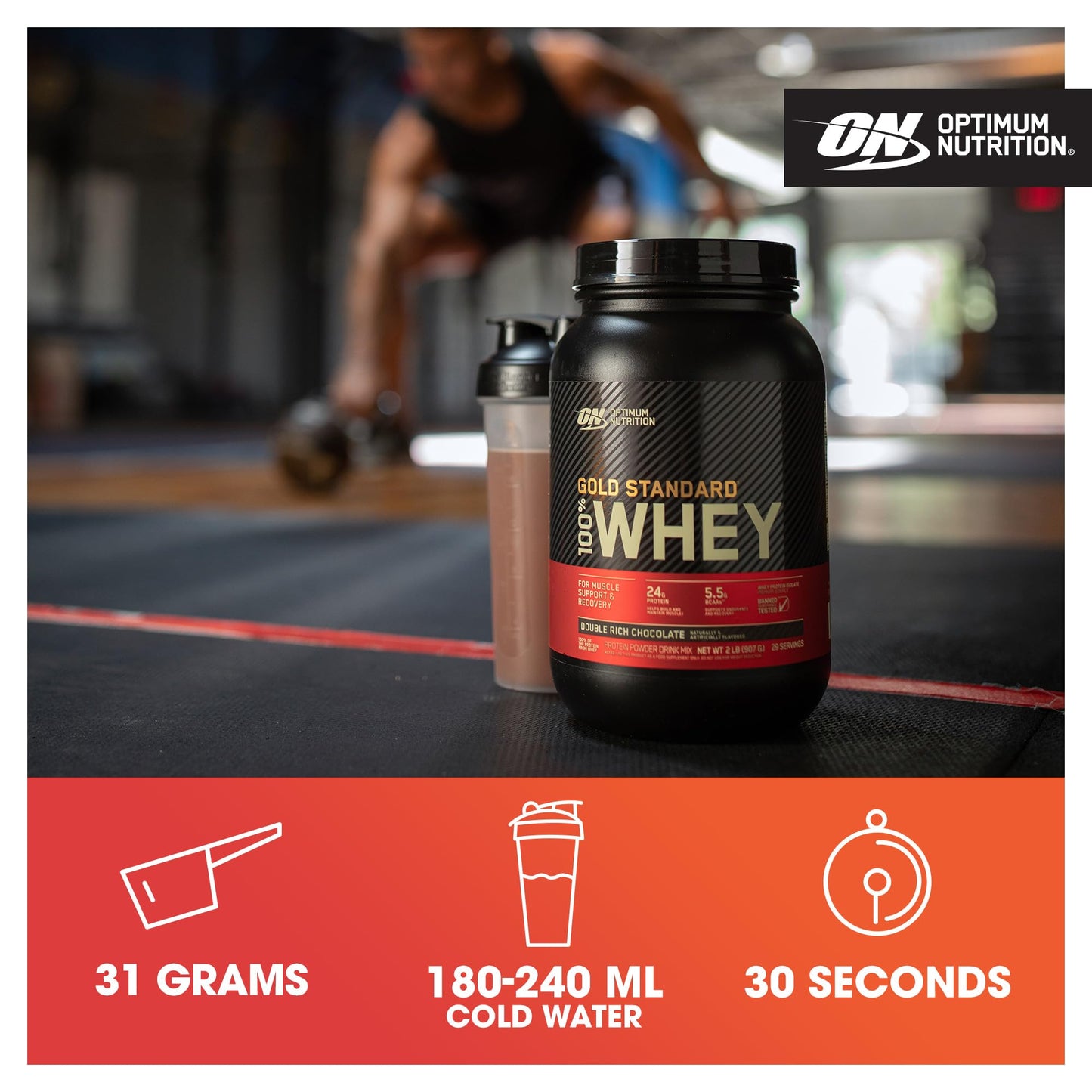 Optimum Nutrition Gold Standard Whey Protein Chocolate Peanut Butter 5lb/2.27kg