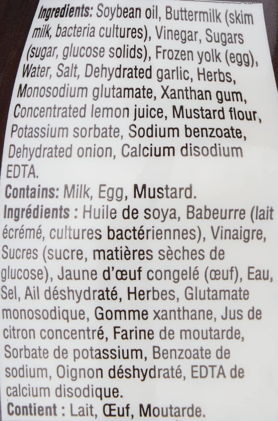 Kraft Heinz Food Service St. Louis Garlic Dill Sauce 350ml, 0.772 Pounds