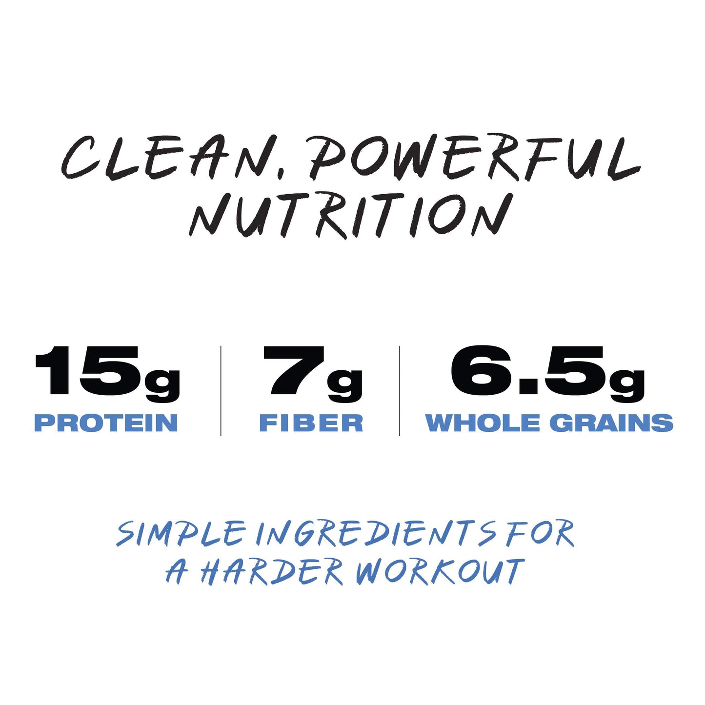 Ready CLEAN Bar, 15g of Protein, 7g Fiber, 6.5g of Whole Grains, NON-GMO, Dark Chocolate Blueberry Almond, 1.8 Ounces, 12-Pack