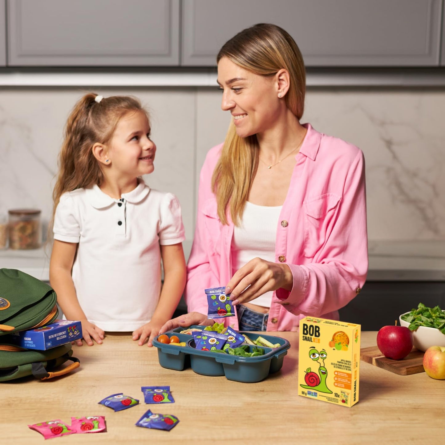 Bob Snail Healthy Snacks Mix Family Pack - Fruit Rolls with Mango & Strawberry, Jelly with Cherry, Candy box Fruit Snacks, All Natural Healthy Snacks for kids, No Added Sugar sour Candy, 80 pcs Pack / 800 gram candy bulk