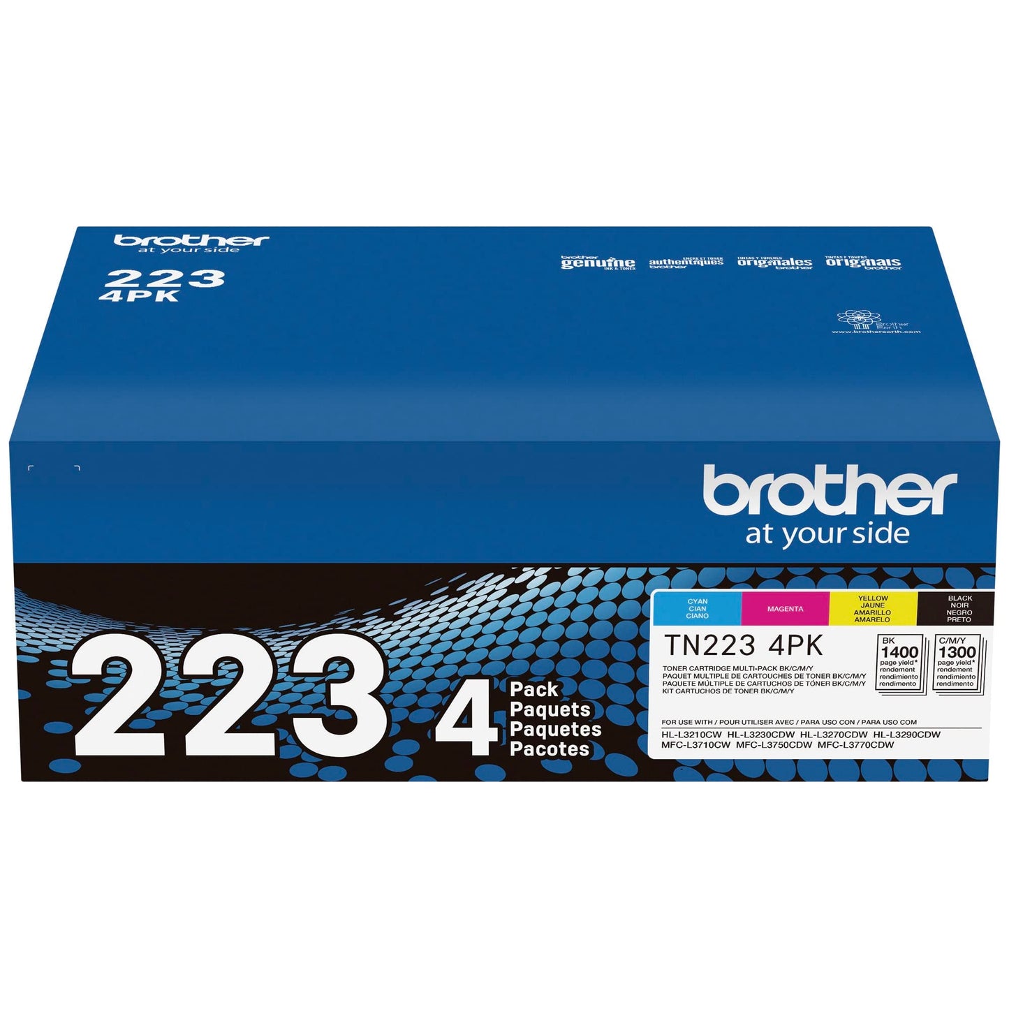 Brother TN227BK Laser Printer High Yield Toner Cartridge, Black TN227