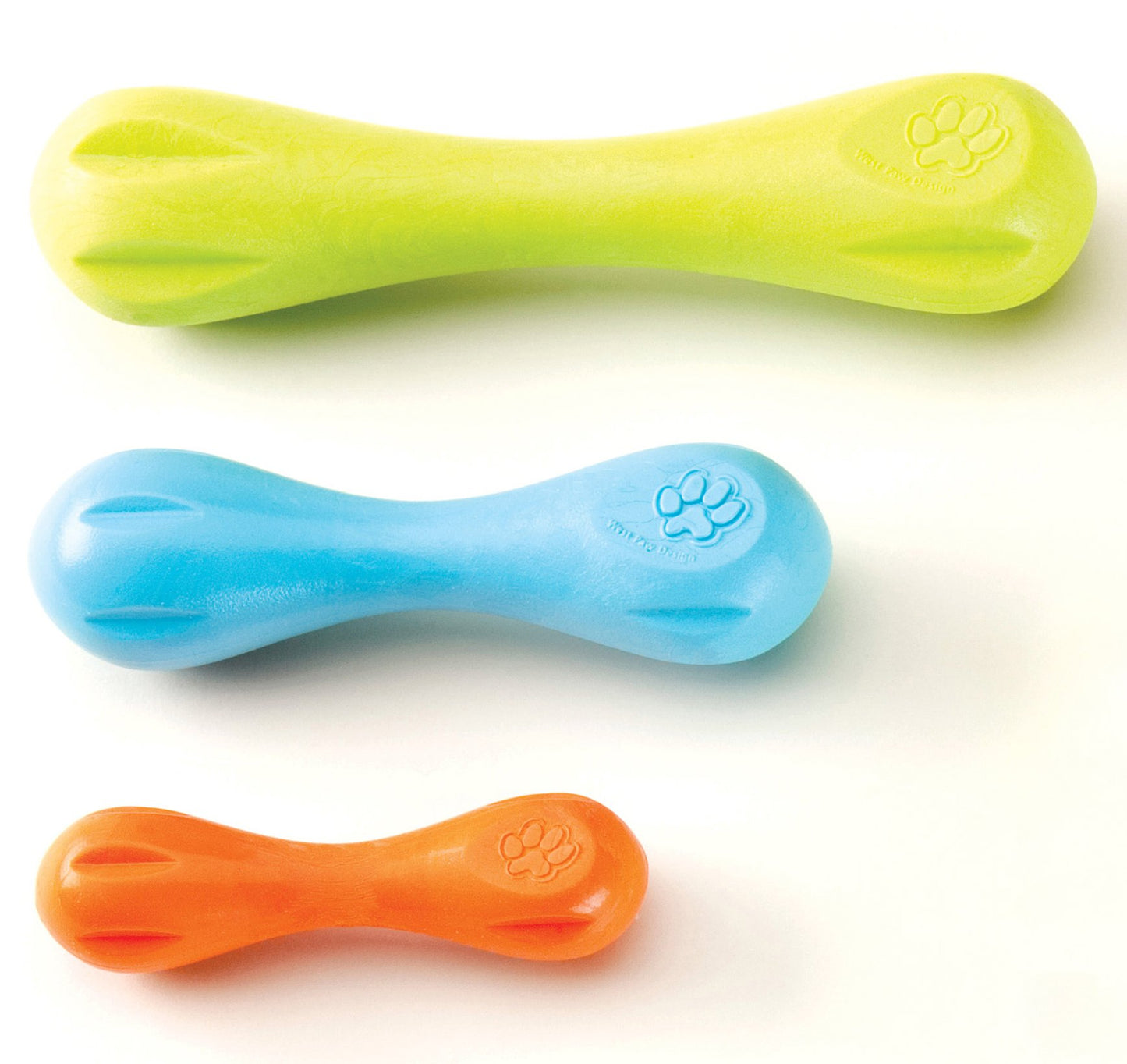 West Paw Zogoflex Hurley Durable Dog Bone Chew Toy for Aggressive Chewers, 100% Guaranteed Tough, It Floats!, Made in USA, Small, Granny Smith