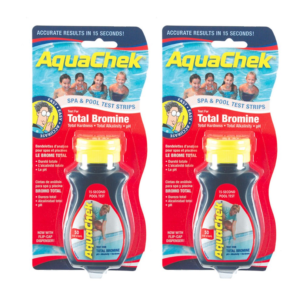AquaChek 521253-02 Red Total Bromine Test Strips (2 Pack)