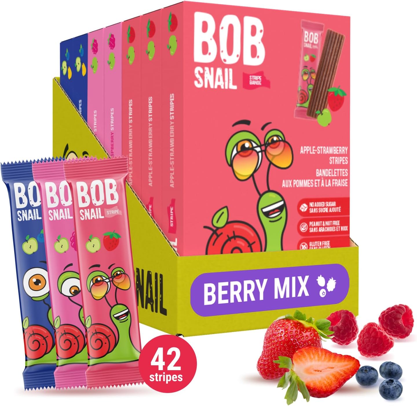 Bob Snail Fruit Leather Sweet & Sour Family Pack