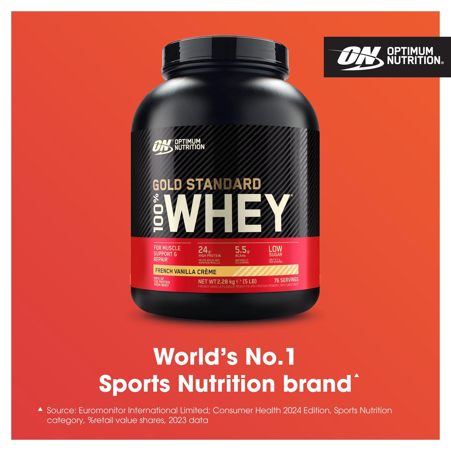 Optimum Nutrition Gold Standard 100% Whey Protein Powder, 2.270g - Extreme Milk Chocolate - 70 servings (packaging may vary)