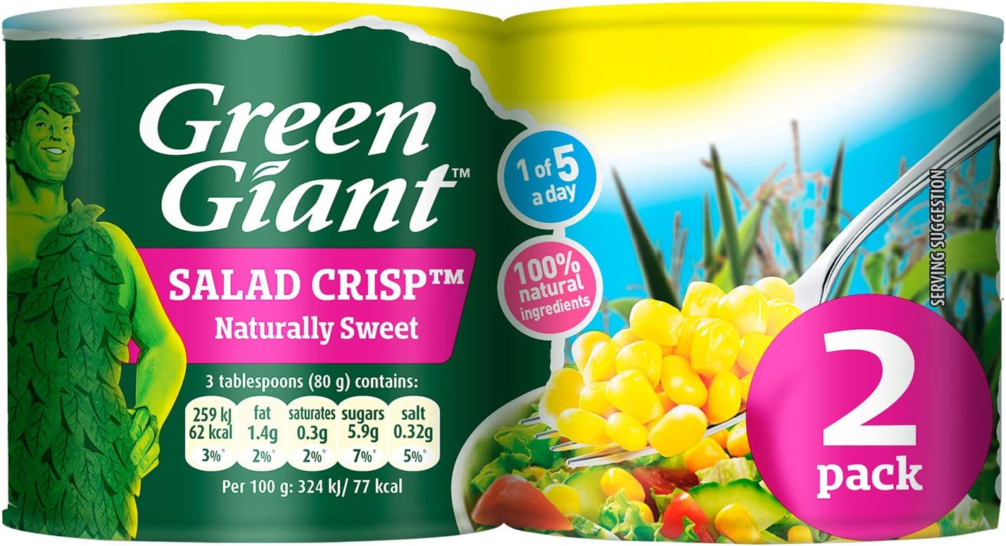 Green Giant Salad Crisp Sweetcorn - Pack of 2