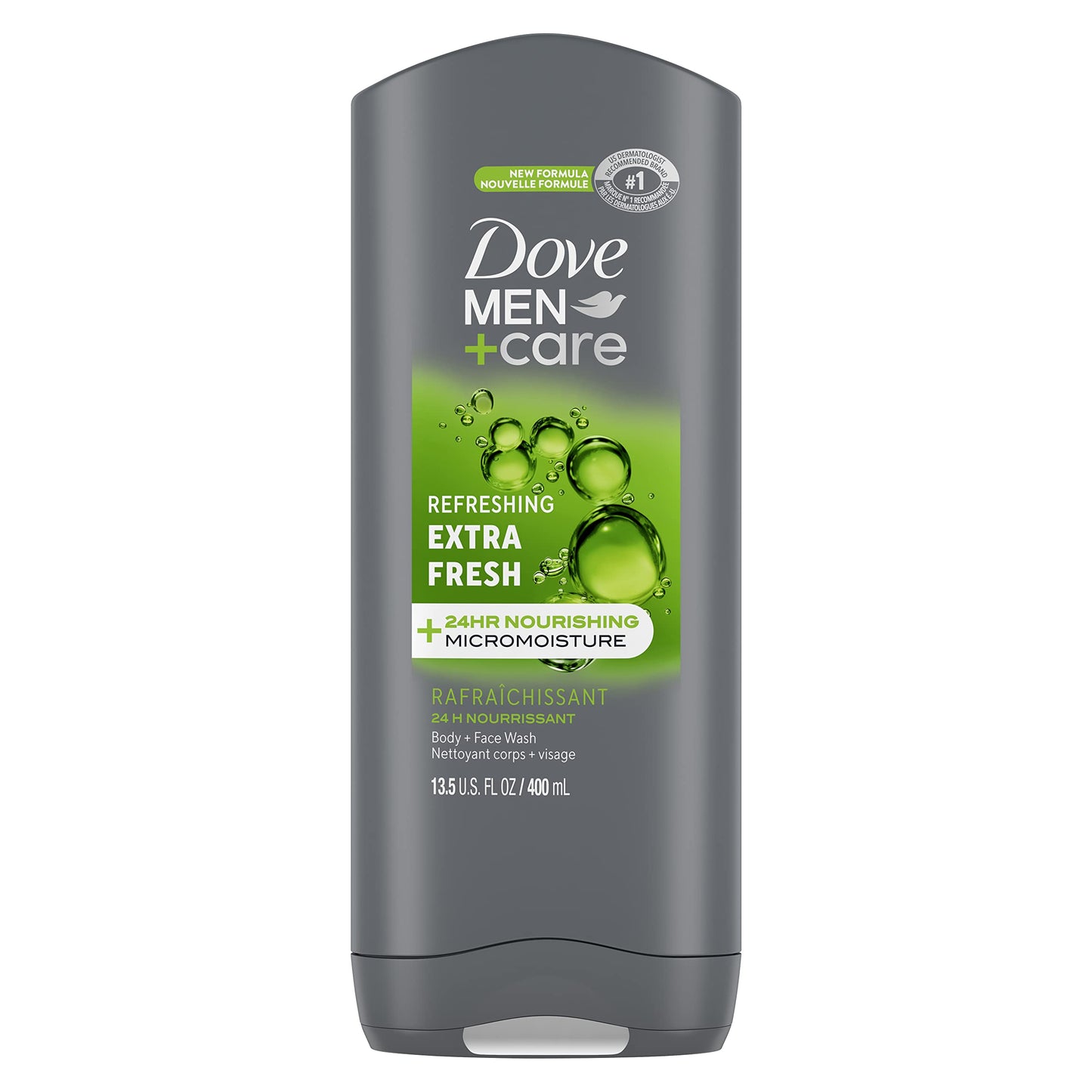 Dove Men+Care Body + Face Wash, Clean Comfort, Hydrating with 24hr Nourishing Micromoisture Technology, 400ml, Pack of 4