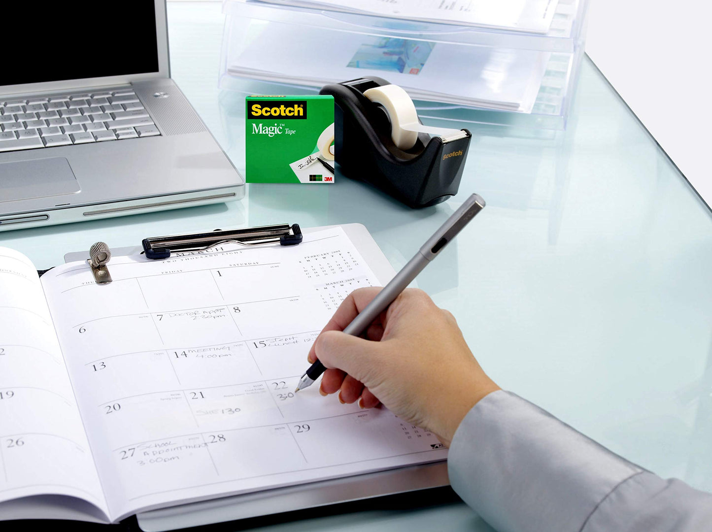 Scotch Tape Magic Tape, 19mm Wide x 25.4m, 8 Rolls, Office Tape