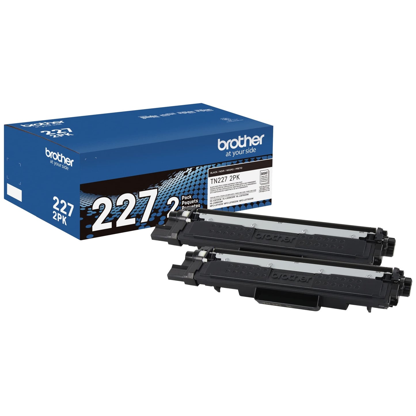 Brother TN227BK Laser Printer High Yield Toner Cartridge, Black TN227