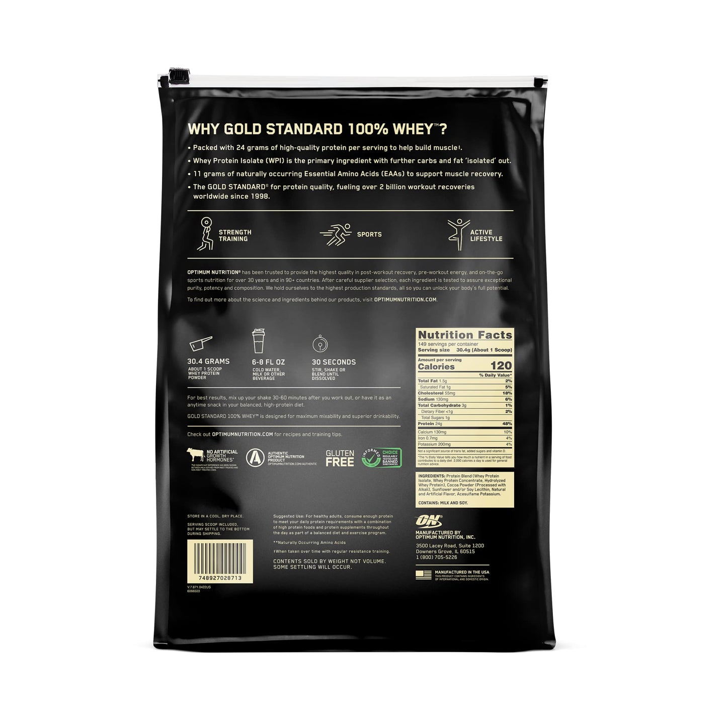 OPTIMUM NUTRITION Gold Standard Banana Cream 2lb